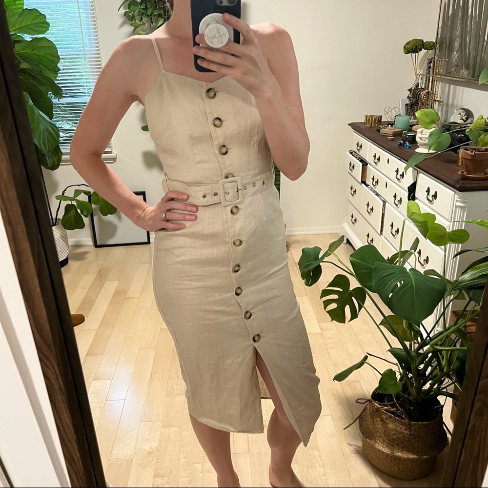 Button-up Midi Dress